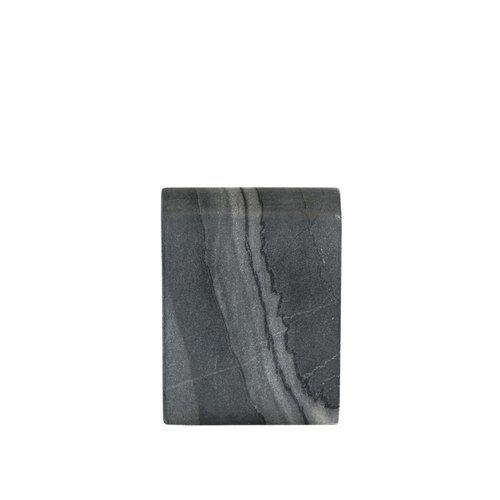 Marble Object Tall - Grey