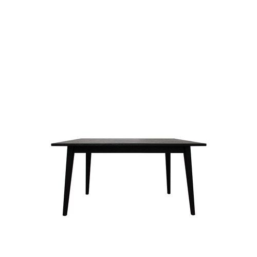 Vaasa Oak Dining Table Matte Black - 150cm