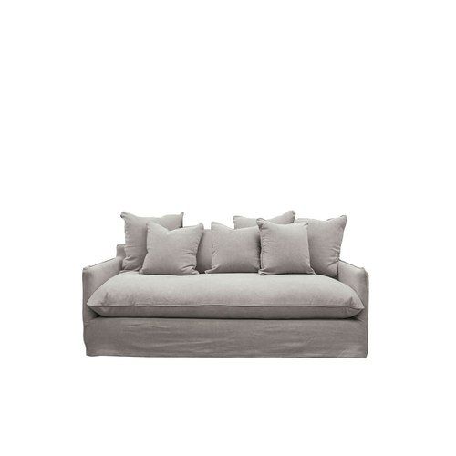 Lotus Slipcover 2 Seater Sofa - Cement