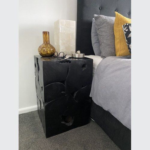 Boxed side Table Black 40*40*60cm