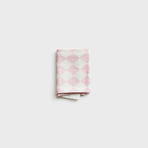 Diamonds Printed Linen Tea towel - Lilac, by Lettuce | 100% Linen