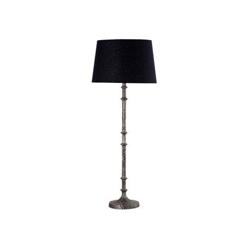 Table Lamp & Shade Silver Antique