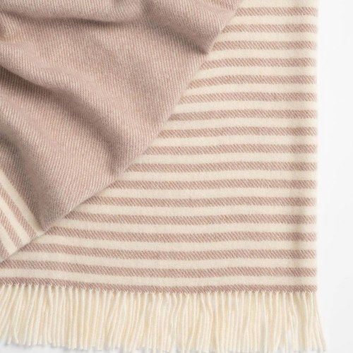 Weave Home Catlins Throw - Rose | 100% Wool Throw Blanket