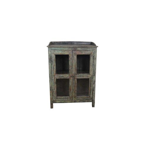 Original Wood and Glass Display Cabinet - Brown
