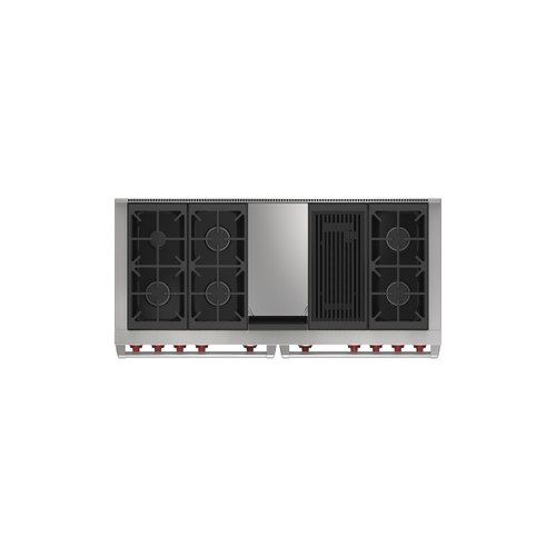 152cm Dual Fuel Range - 6 Burners with Infrared Chargrill and Teppanyaki