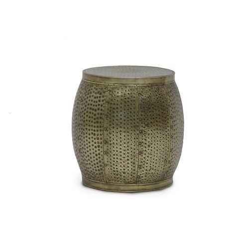 Chandri Round Brass Side Table - Small