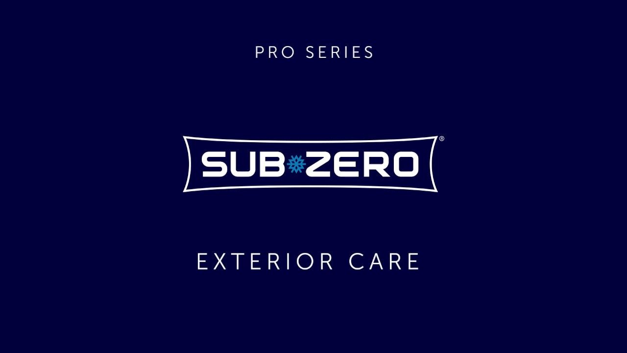 Learn to properly care for your Sub-Zero's stainless steel exterior to preserve its luster for decades.