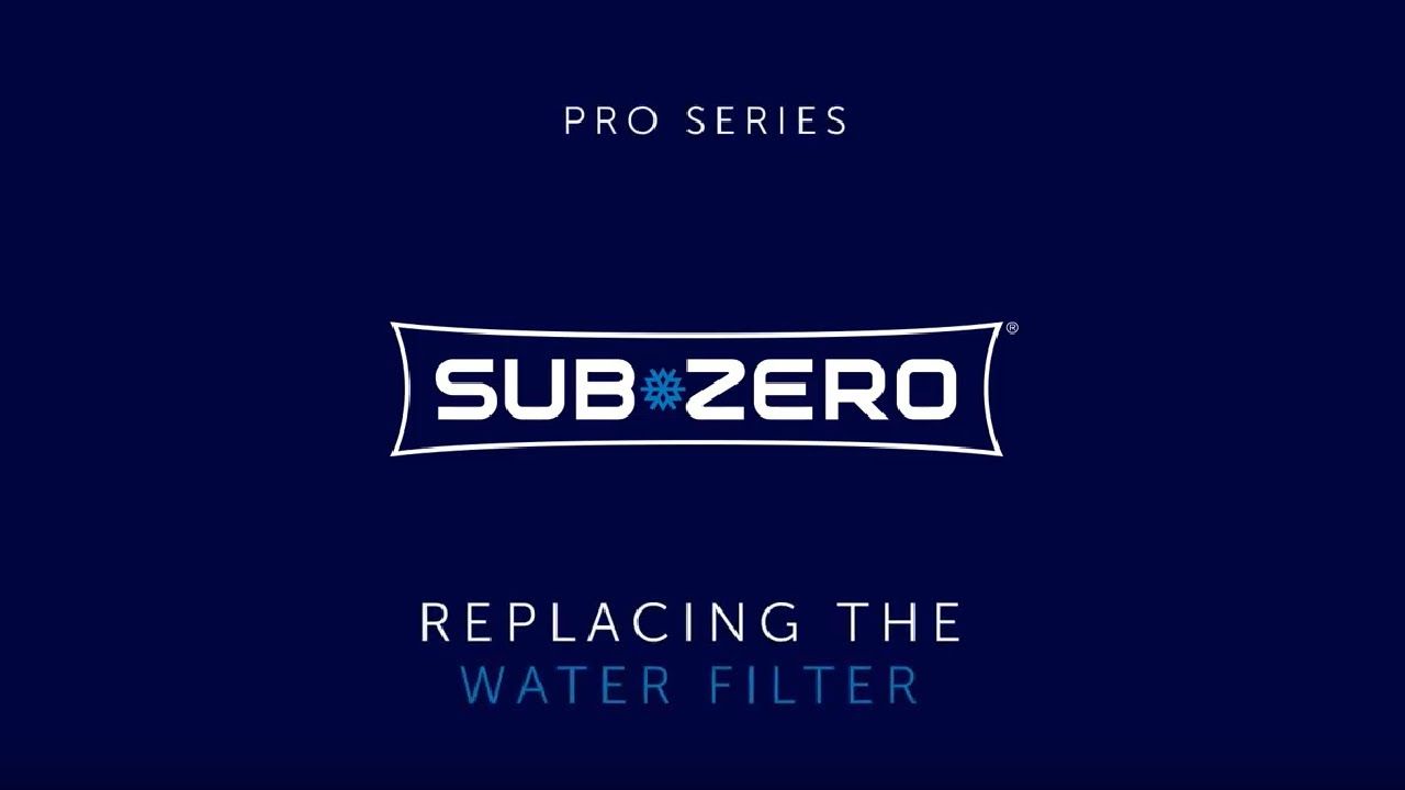 The water filter inhibits scale formation and sediment build up. It also reduces chlorine, taste, and odor so your water and ice are clean and refreshing. Replace your water filter every year or every 750 gallons, whichever occurs first. Watch to learn ho