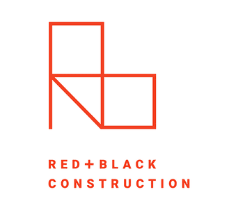 Red + Black Construction professional logo