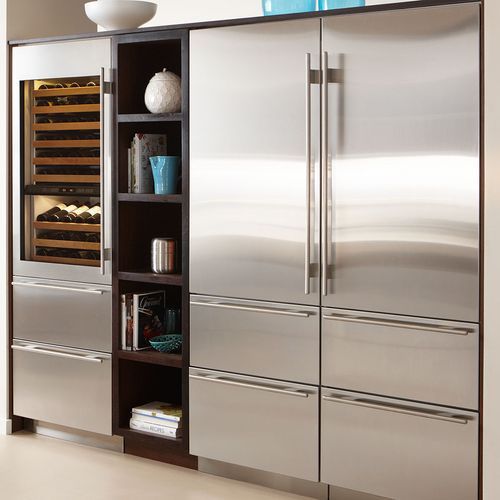 Integrated Combination Tall Refrigeration W.914 by Sub-Zero