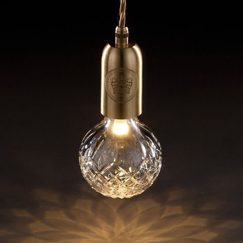Clear Crystal Bulb Pendant by Lee Broom