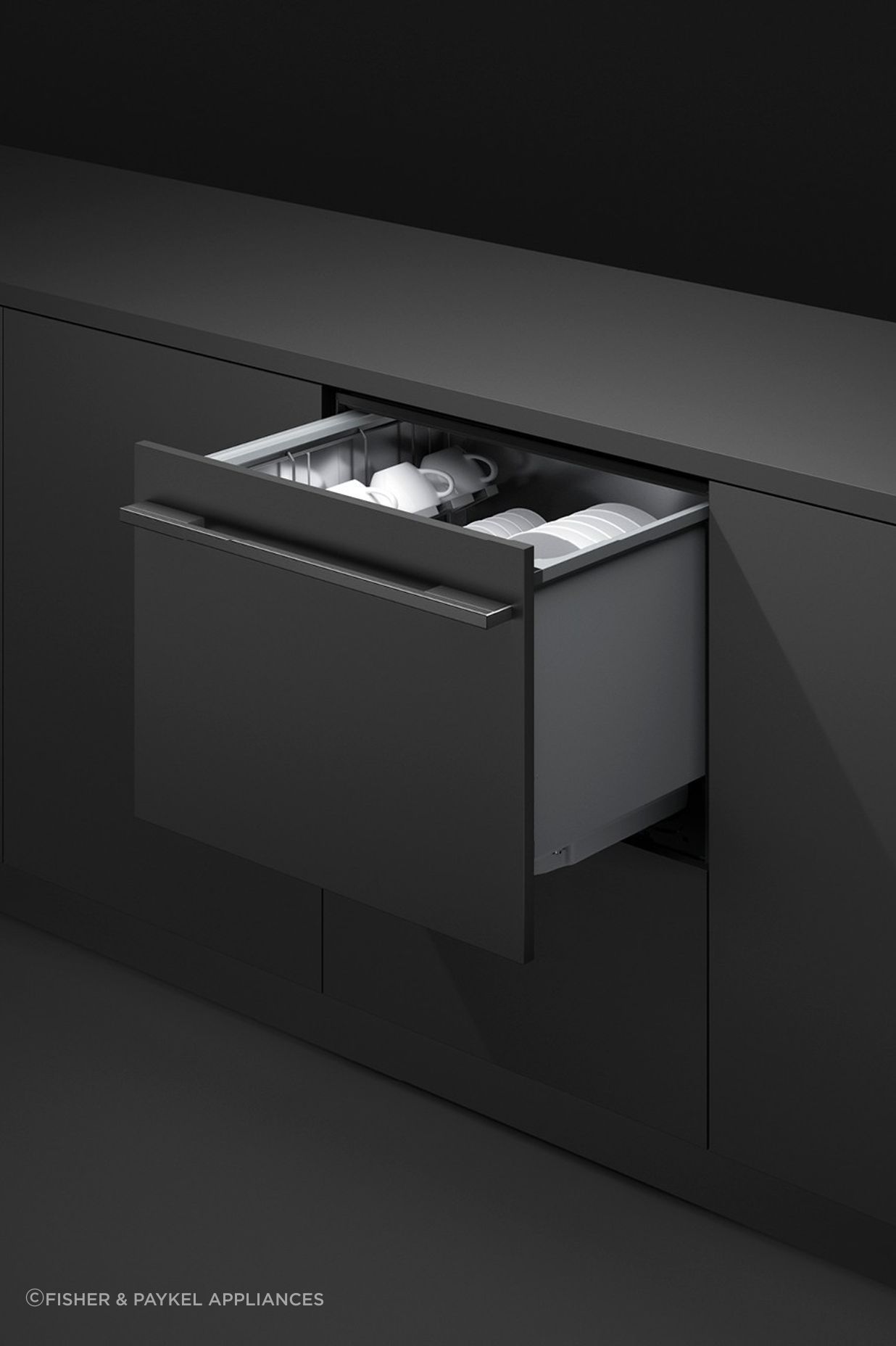 Integrated Single DishDrawer™ Dishwasher from the Kitchen Perfection range