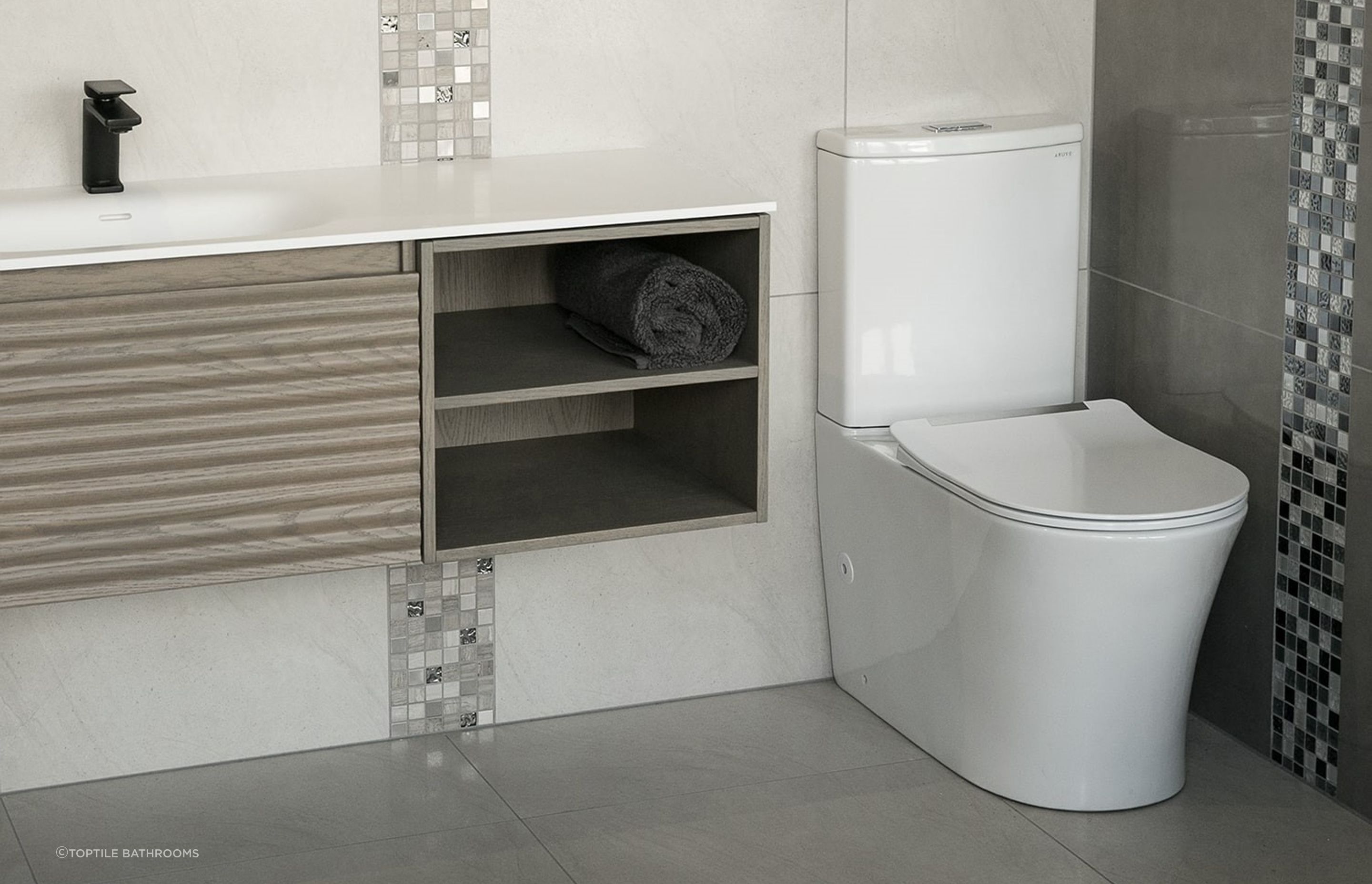 The Acovi Back To Wall Toilet Suite is a great example of a high-quality, mid-range toilet, perfectly suited for the family home.