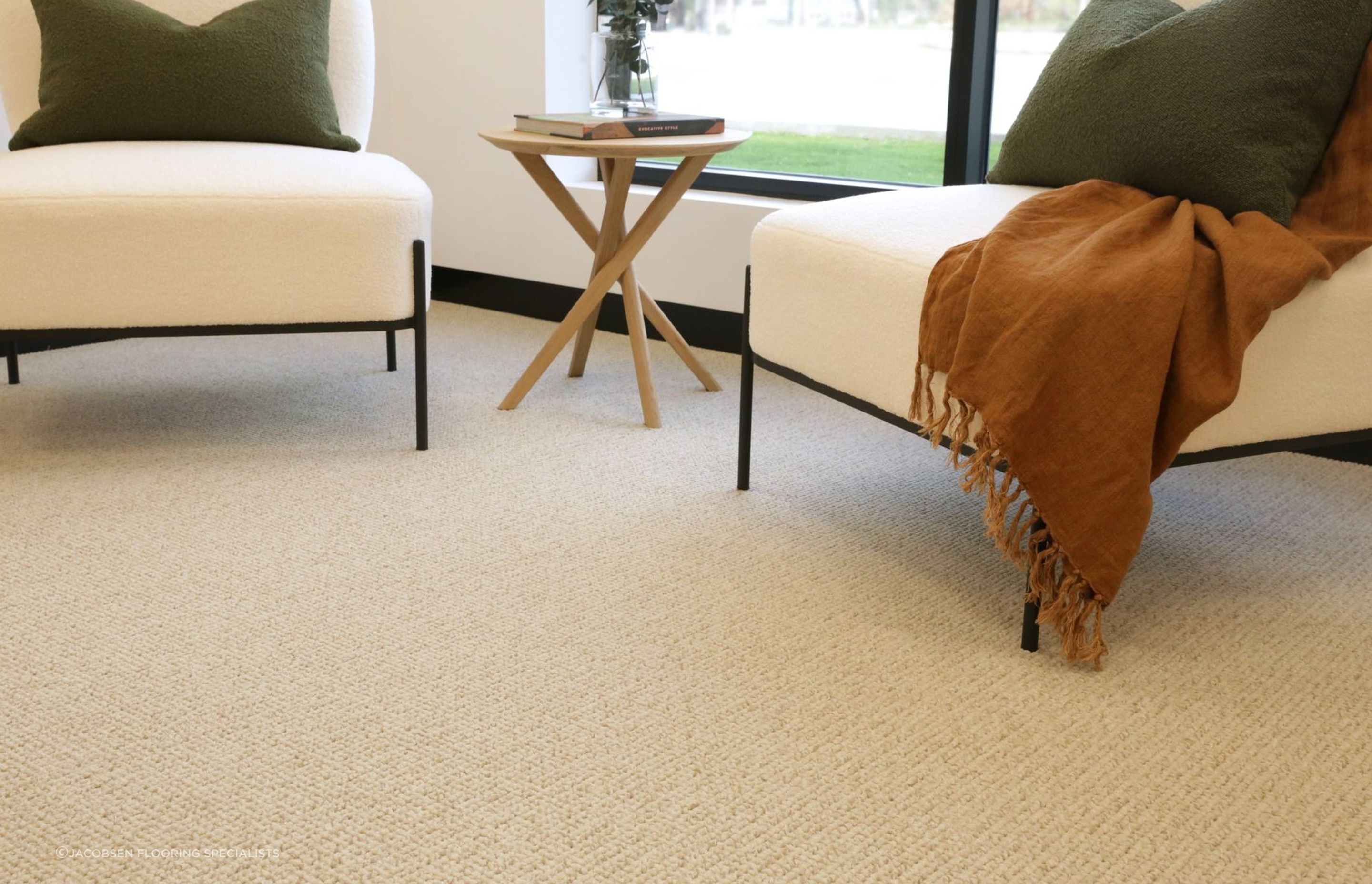Orchard Loop Pile Textured Carpet offers supreme comfort, has track-resistant construction and a rich, tactile texture.
