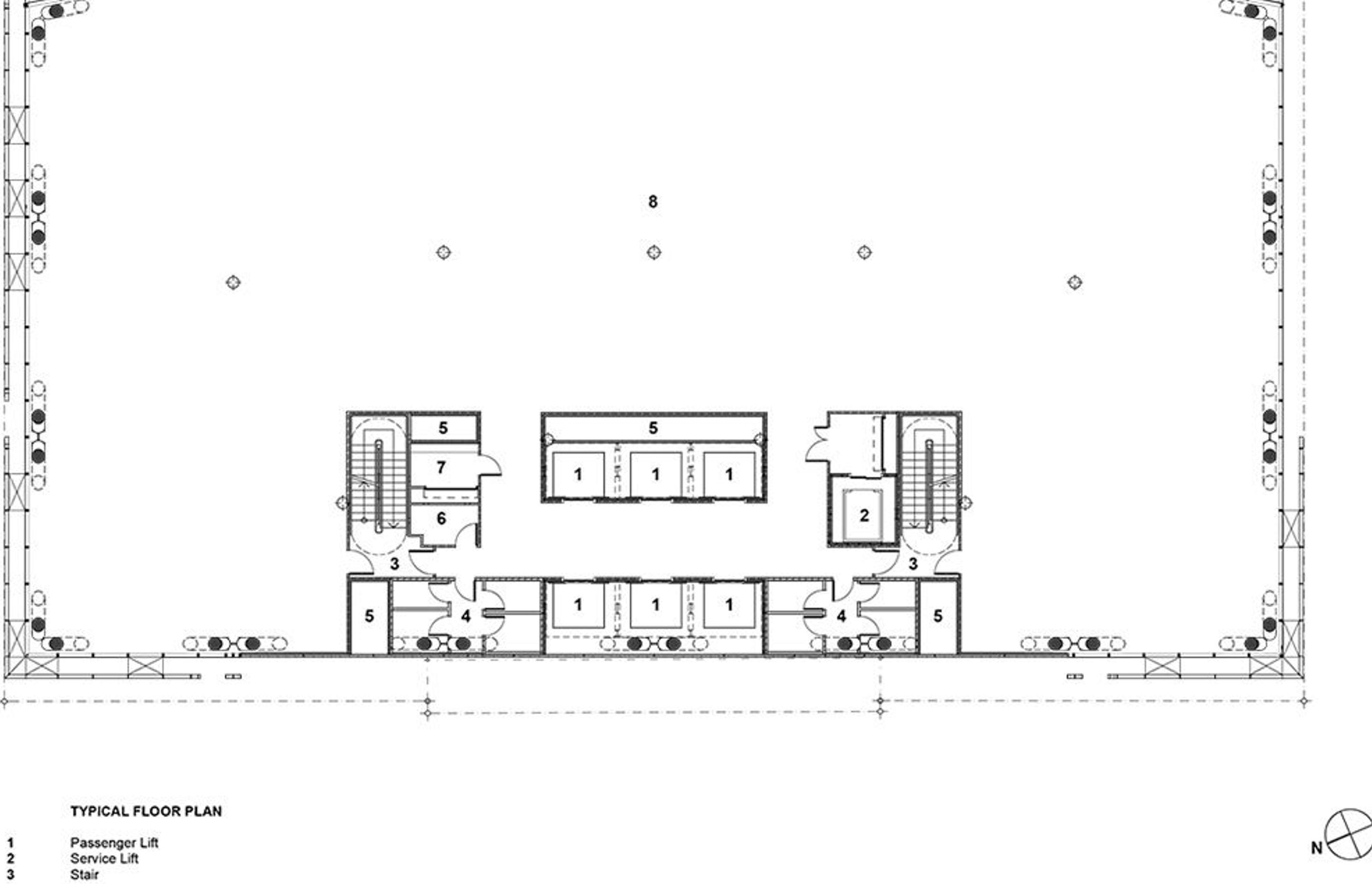 A typical floor plan by Studio Pacific Architecture.