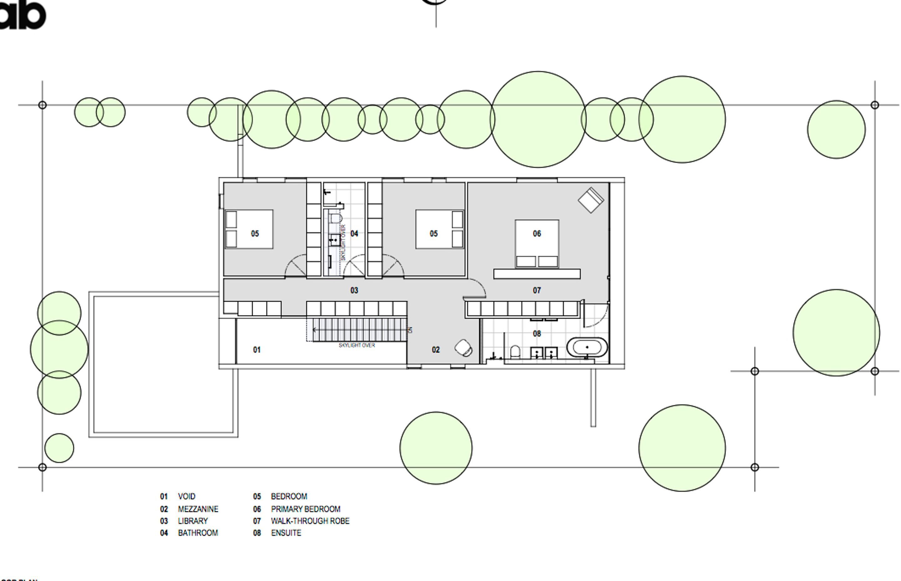 First-floor plan of Churchill House by CoLab Architecture.