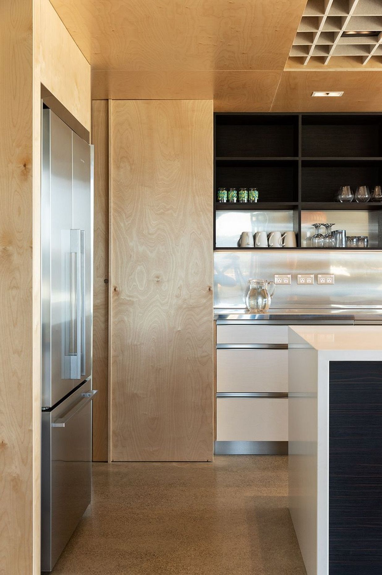 The kitchen leads into a scullery out of view on the left. Photograph: Simon Devitt.