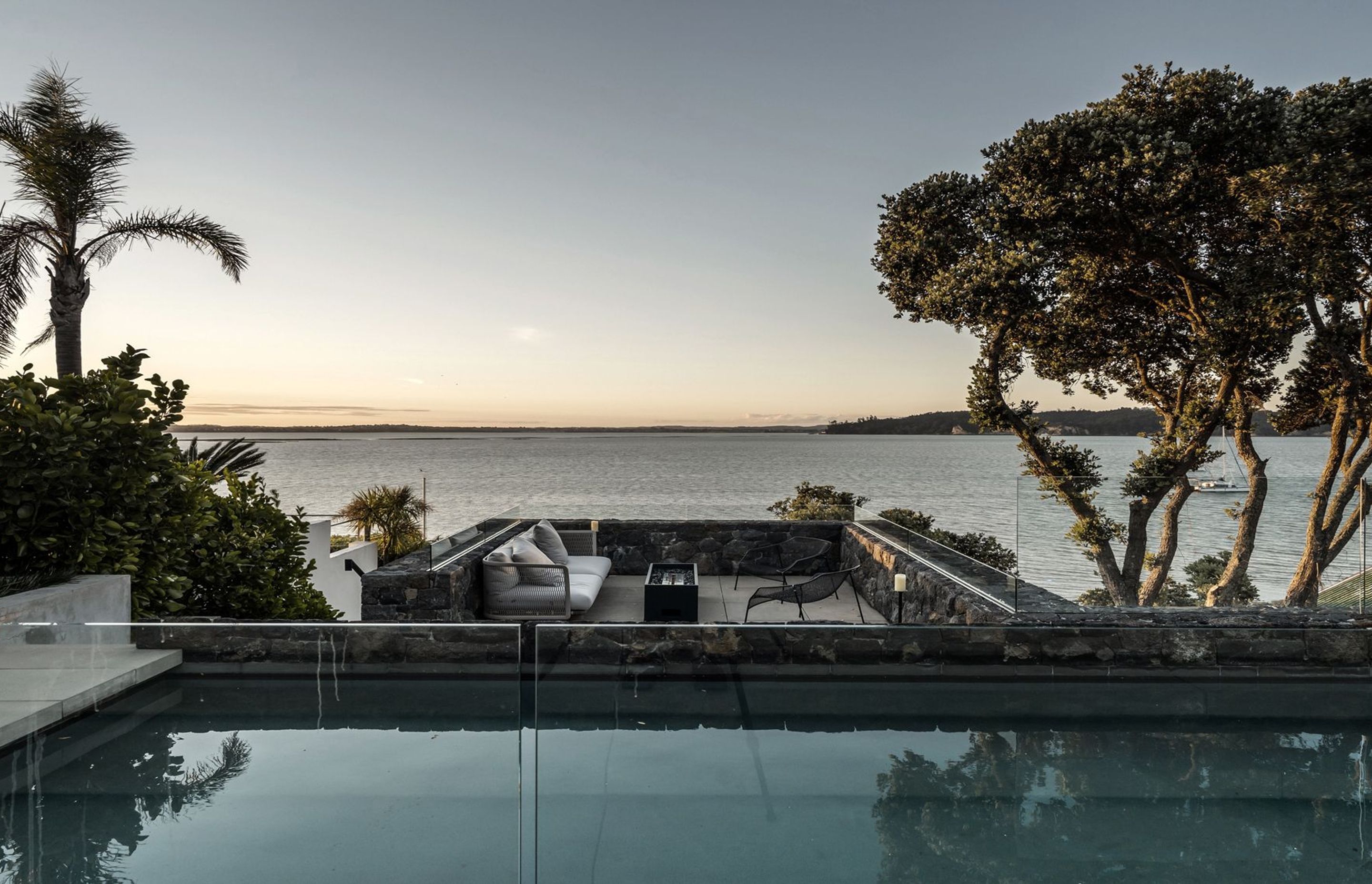 “The thing I’m most pleased about is the way the whole house exploits the entire site…,” says Andrew Patterson. “The house uses every single view: the openings out to the sea and to the bush, the morning light and the afternoon light..."