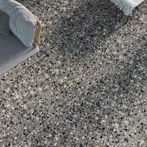 Terrazzo Anthracite Floor Tiles