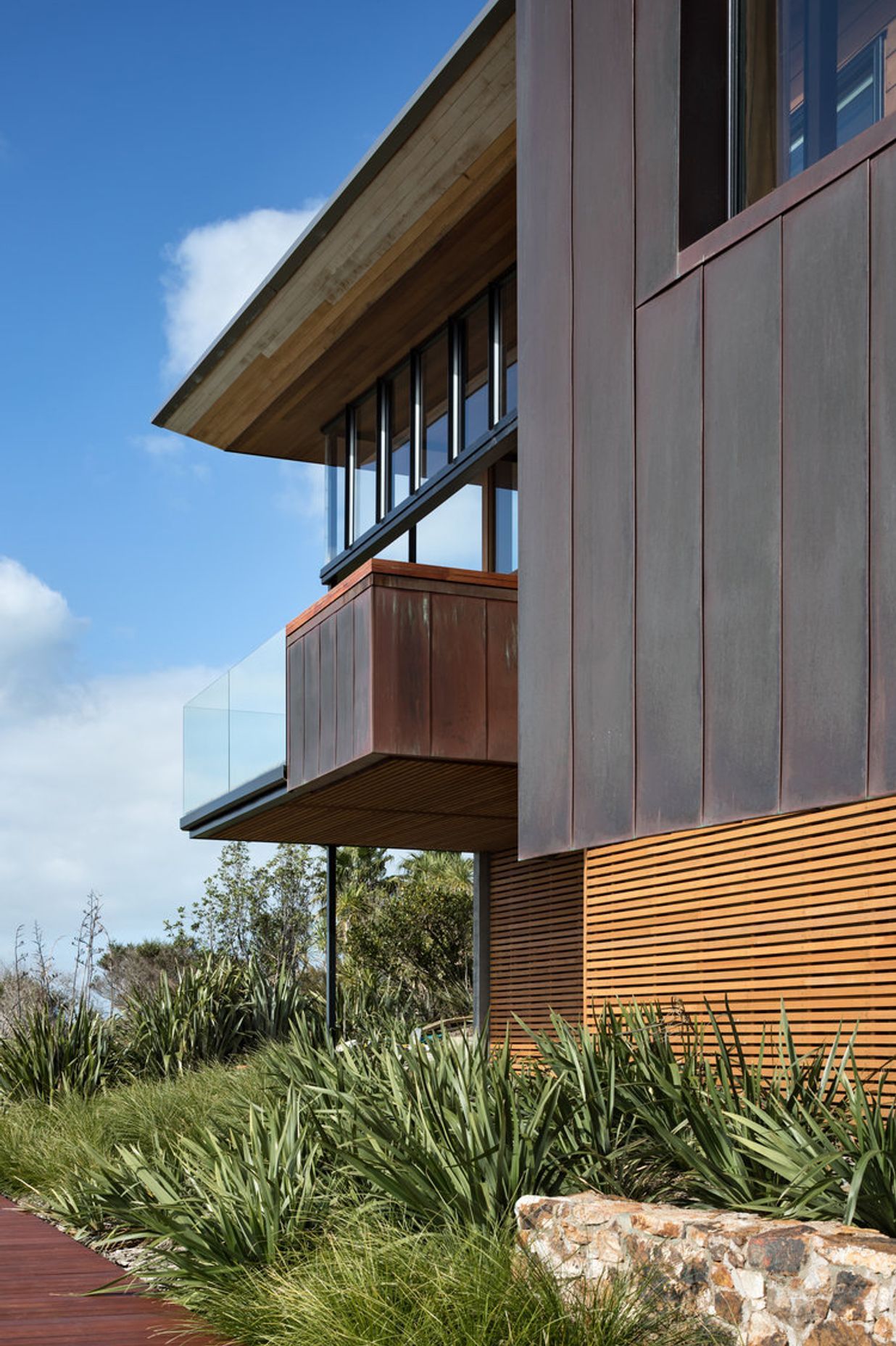 Timber, masonry and copper elements provide ‘bulletproof’ durability..