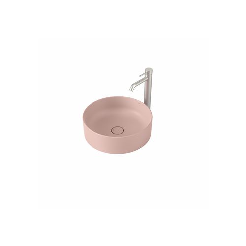 Liano II 400mm Round Above Counter Basin - Matte Pink