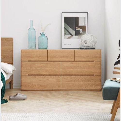 Manchester Natural Solid Oak 3+4 Chest of Drawers