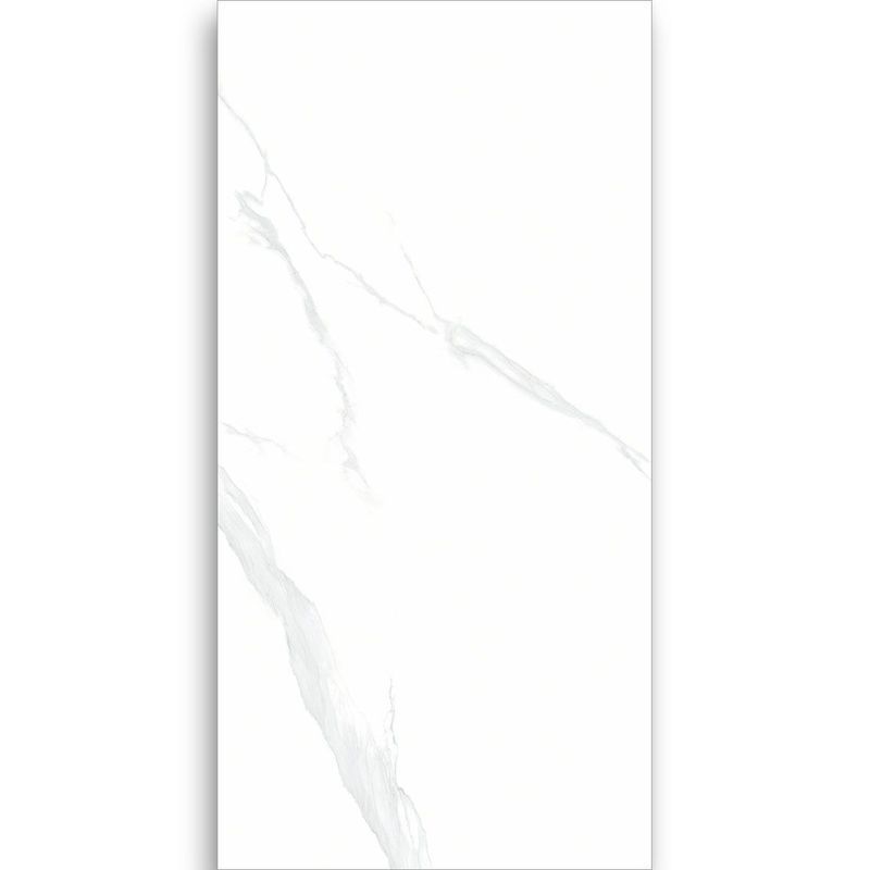 Carrara White Polished Porcelain Tile 600x1200