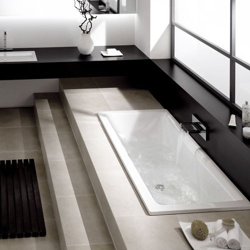 Bette Free Drop-in Bath (Glazed Titanium Steel)
