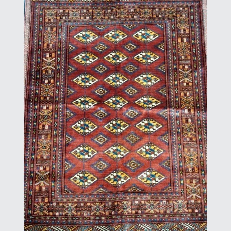 Turkoman Silk Rug 120x85cm