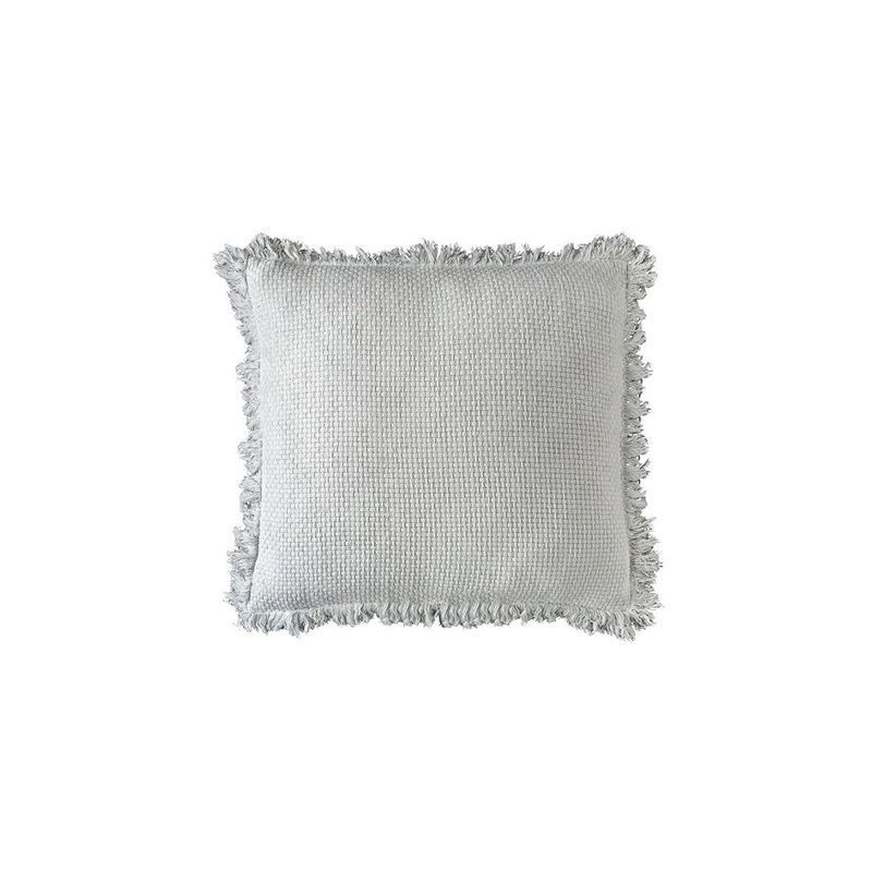 Chelsea Cushion With Fringe -  White 60x60