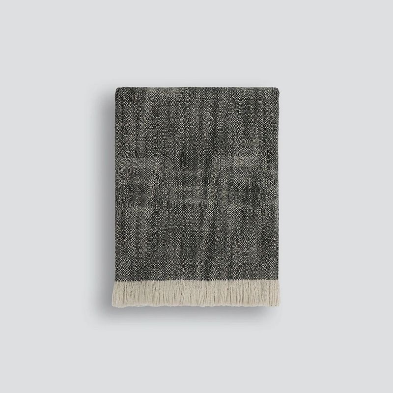 Baya Perendale Throw - Black | 100% Wool