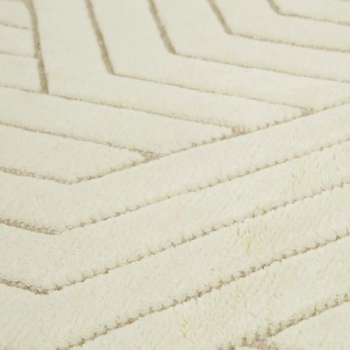 Soren Liv Bower Criss Cross Rug - Ivory | 100% Wool