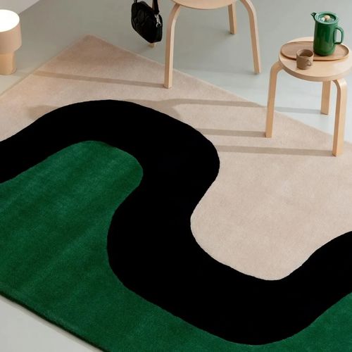 Marimekko Seireeni Green Designer Floor Rug