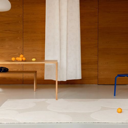 Marimekko Iso Unikko Natural White Designer Floor Rug