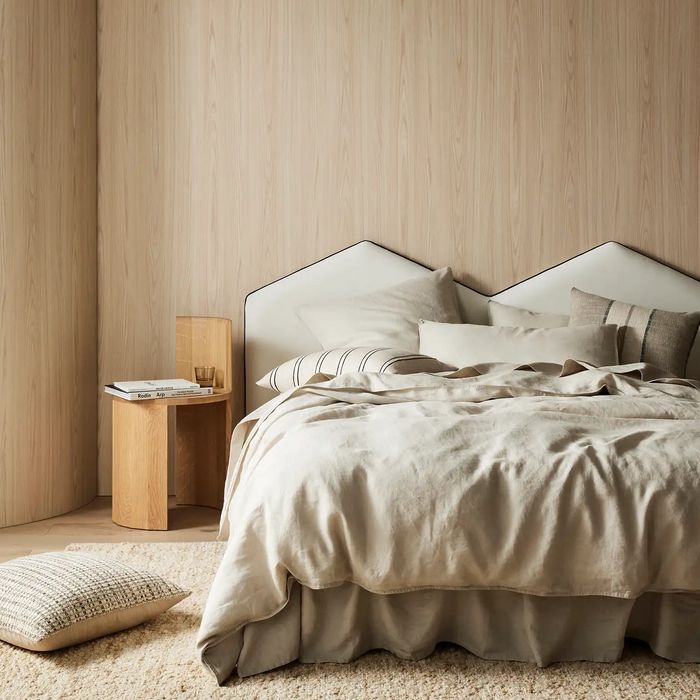 Ravello Linen Quilt Cover - Bone | Weave Home Bed Linen