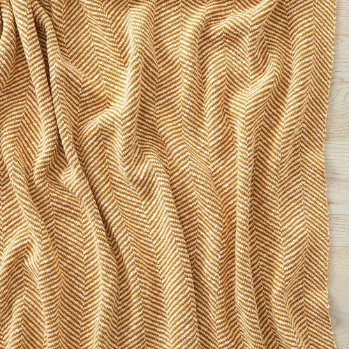 Weave Home Solano Throw - Amber | 100% Cotton | Large Size