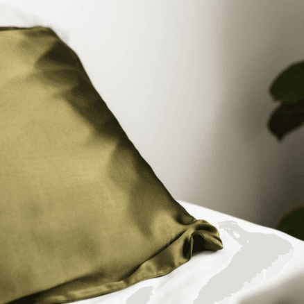 100% Pure Silk Pillowcase - Olive