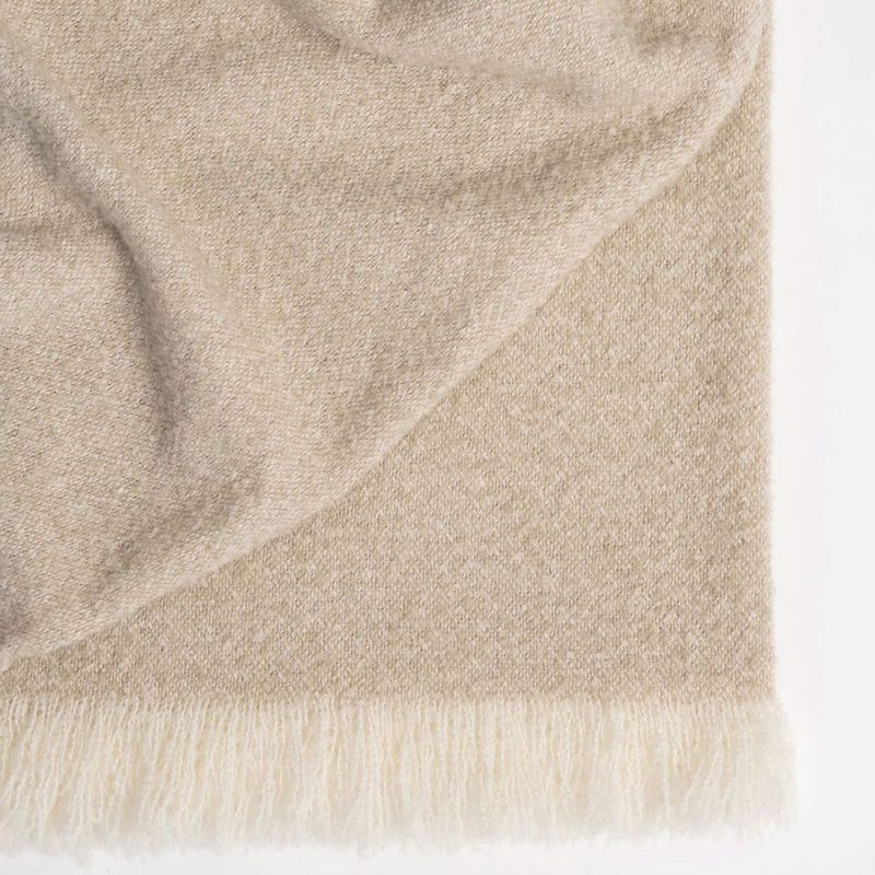 Weave Home Clive Throw - Natural | 100% Wool
