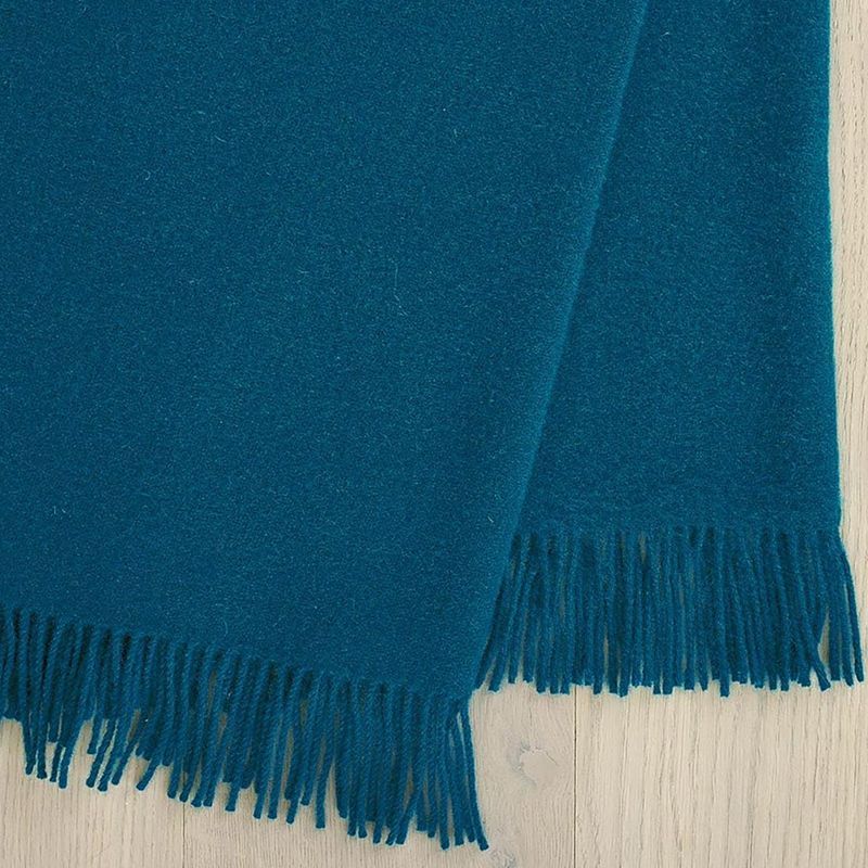 Weave Home Nevis Throw - Turquoise | NZ Lambswool