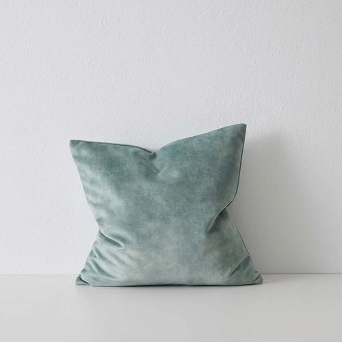 Weave Home Ava Velvet Cushion - Seaglass | 50 x 50cm