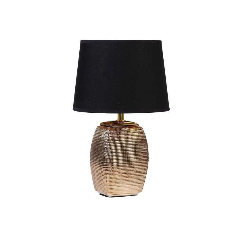 Golden Net I Lamp With Black Shade