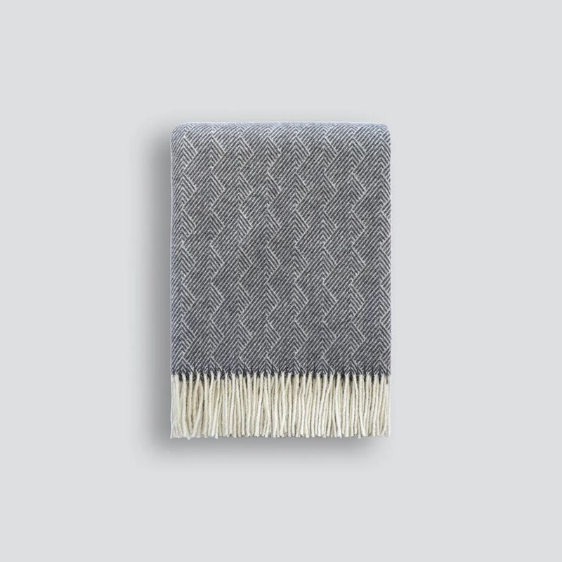 Baya Lana Throw Blanket - Navy | 100% NZ Wool
