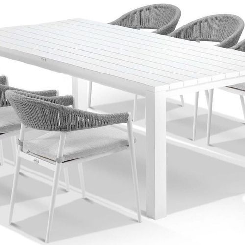 Cove Outdoor Dining 6 Set | White