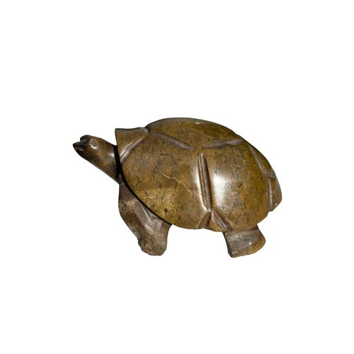 Kamba Tortoise Brown Sculpture