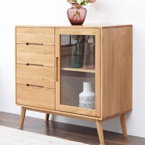 Humbie Neutral Solid Oak Small Sideboard