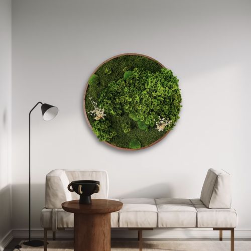 Round Moss Wall Art - Horten