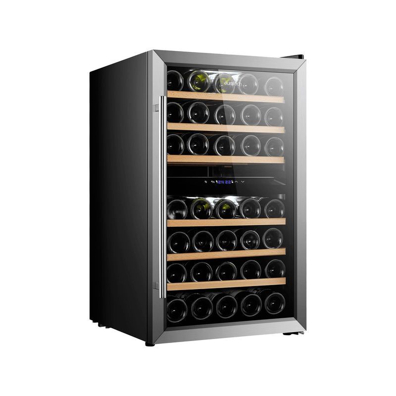 Eurotech 43 Bottle Dual Zone Wine Cabinet - Stainless