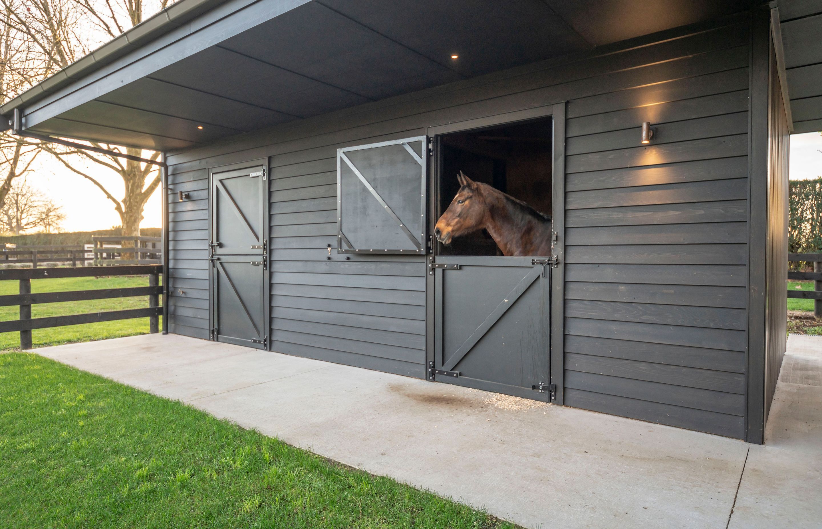No property in Cambridge would be complete with a horse, with stables at the top of the driveway.