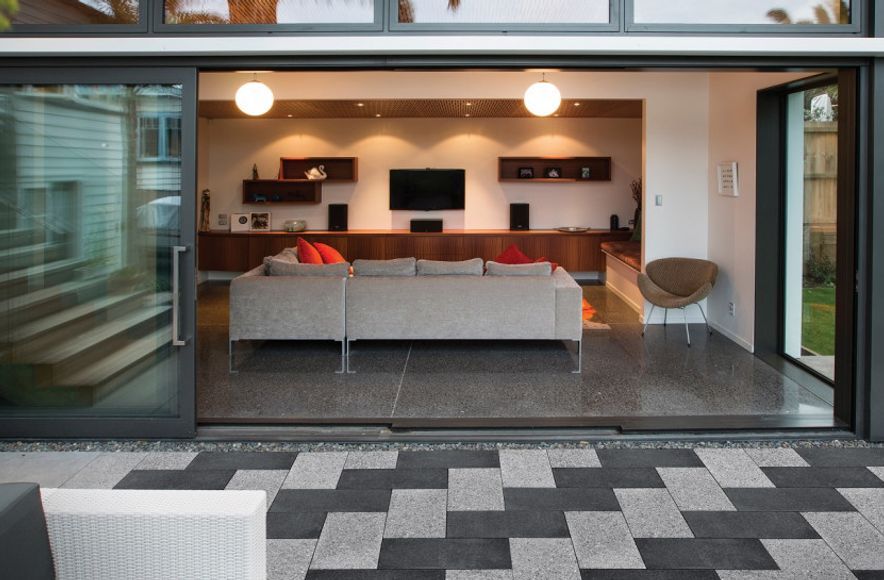 Designer Concrete: Indoor-outdoor space