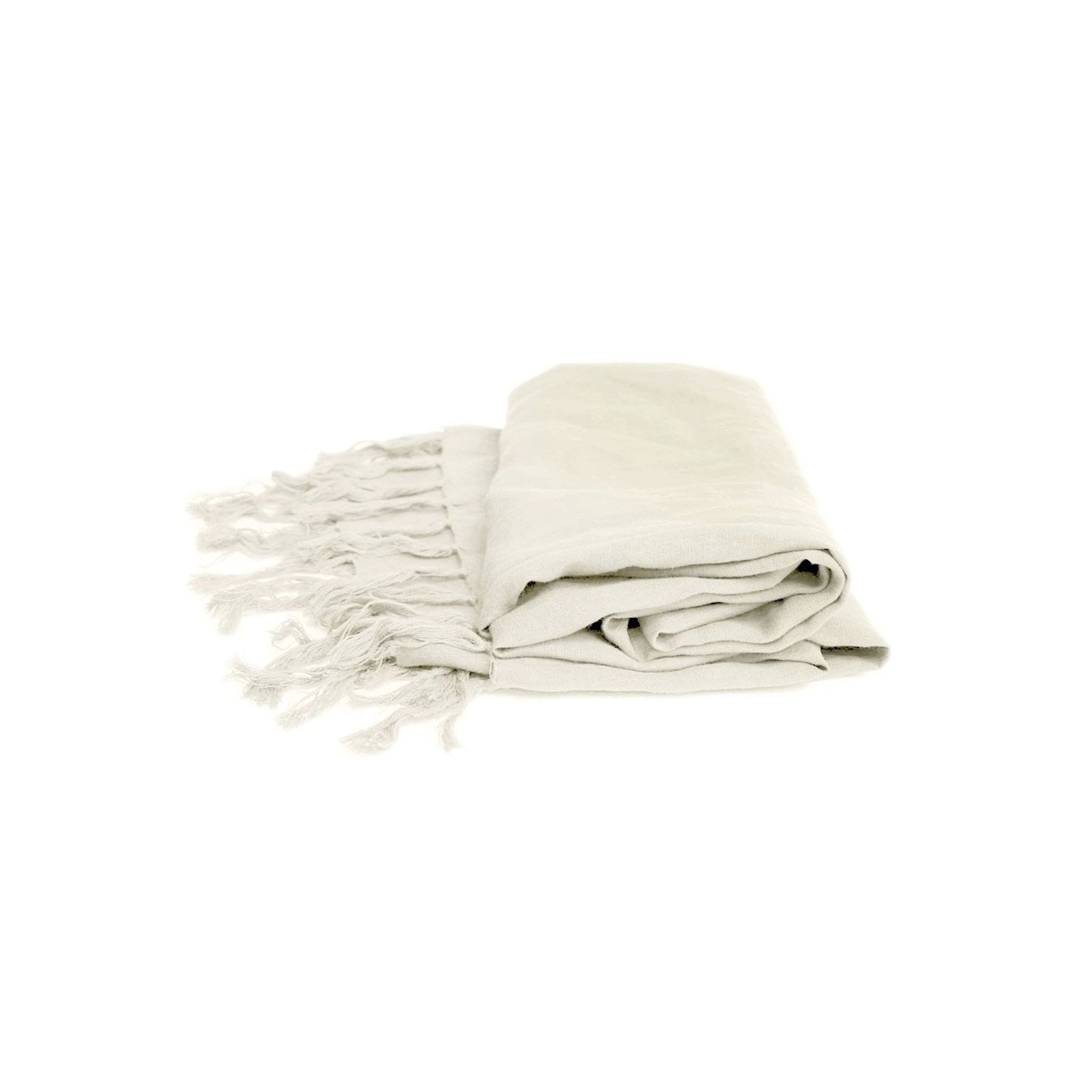 Tully Linen Throw | Off White gallery detail image